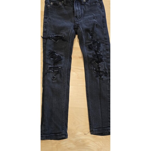 BLACK ABERCROMBIE DISTRESSED SLIM JEANS BOYS - SIZE 5/6 - Picture 3 of 6